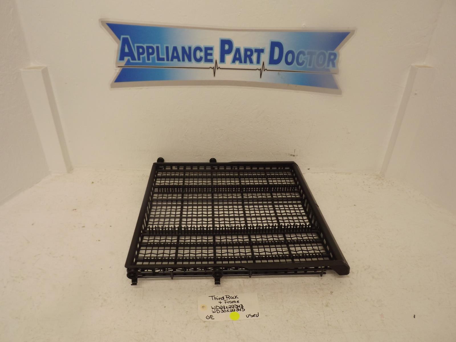GE Dishwasher WD28X22348 WD30X22343 Third Level Rack Used GE Dishwasher WD28X22348 WD30X22343 Third Level Rack Used